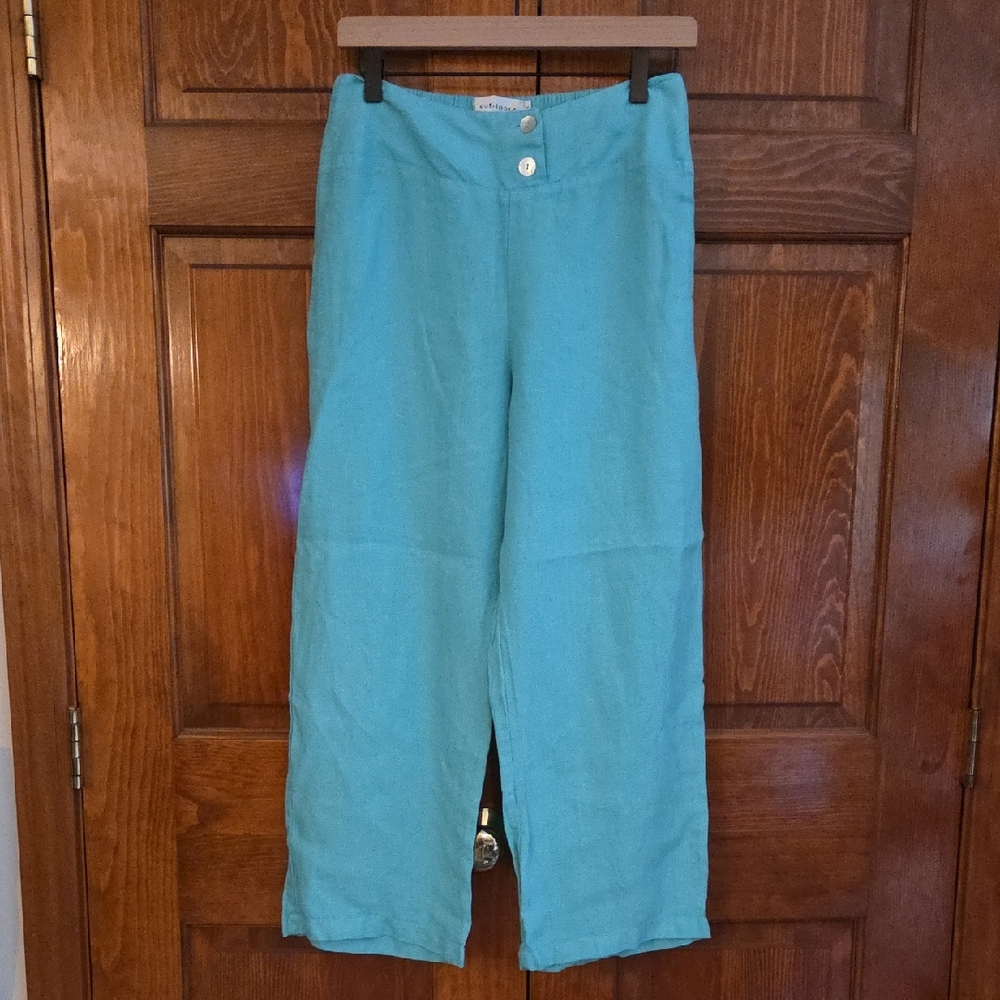 Cut Loose Teal Wide Leg Pants